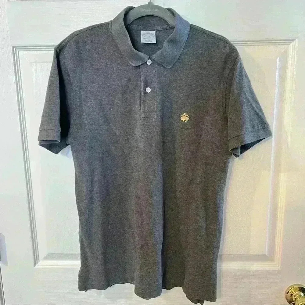 Brooks Brothers’s Performance Polo, Color Gray Size Large, Please review photos